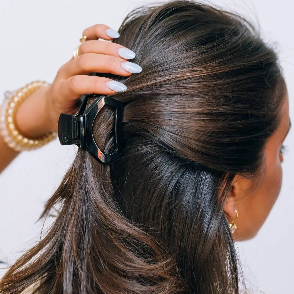 Open Hair Clip - Jet Black - Petite - TELETIES