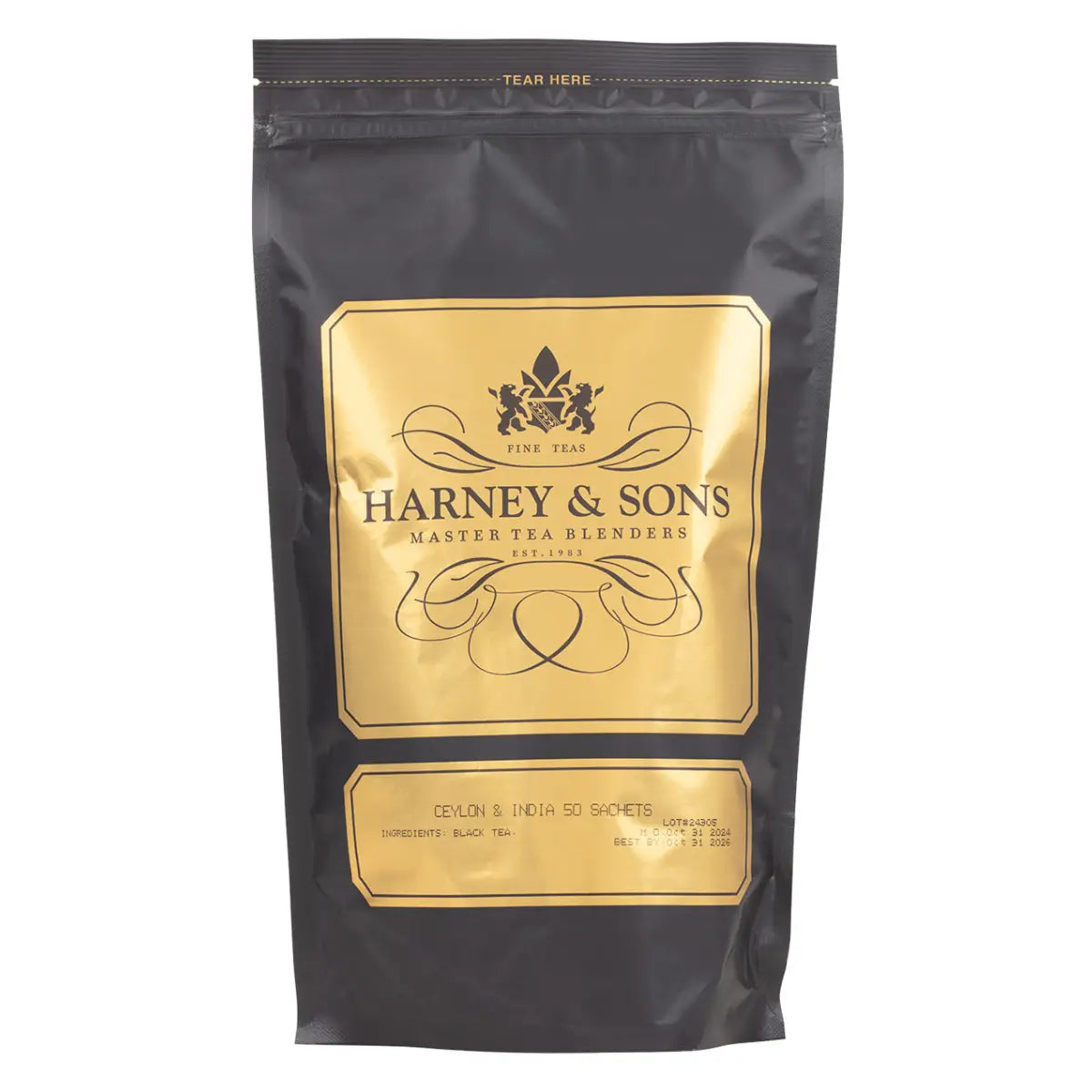 Orange Pekoe - Ceylon & India - Sachets / Bag of 50 Sachets - Harney & Sons Fine Teas