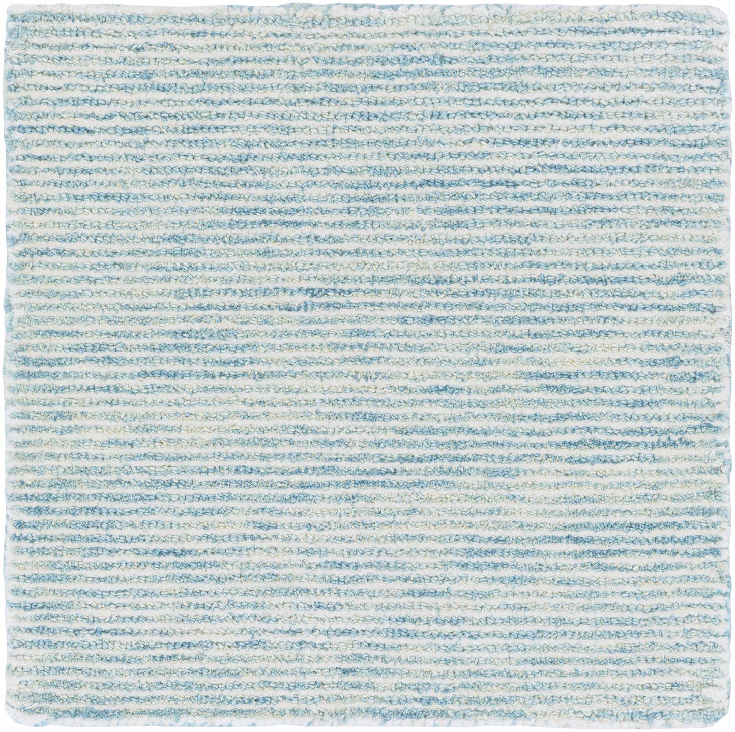Light Blue Hand Tufted Wool Blend Rug - Boutique Rugs