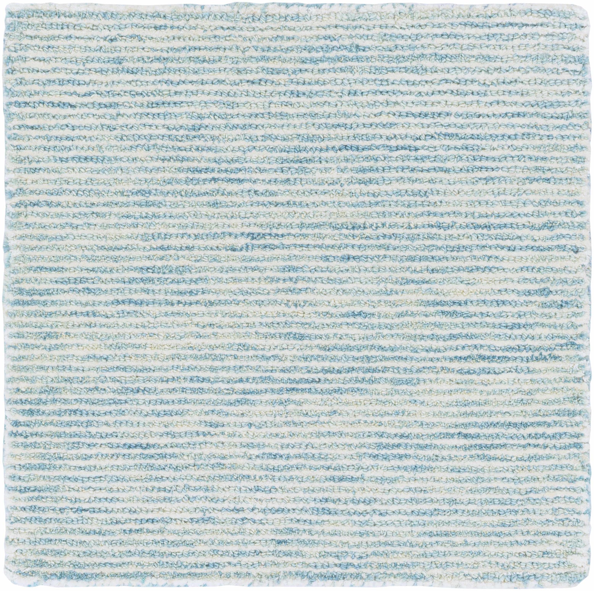 Light Blue Hand Tufted Wool Blend Rug - Boutique Rugs