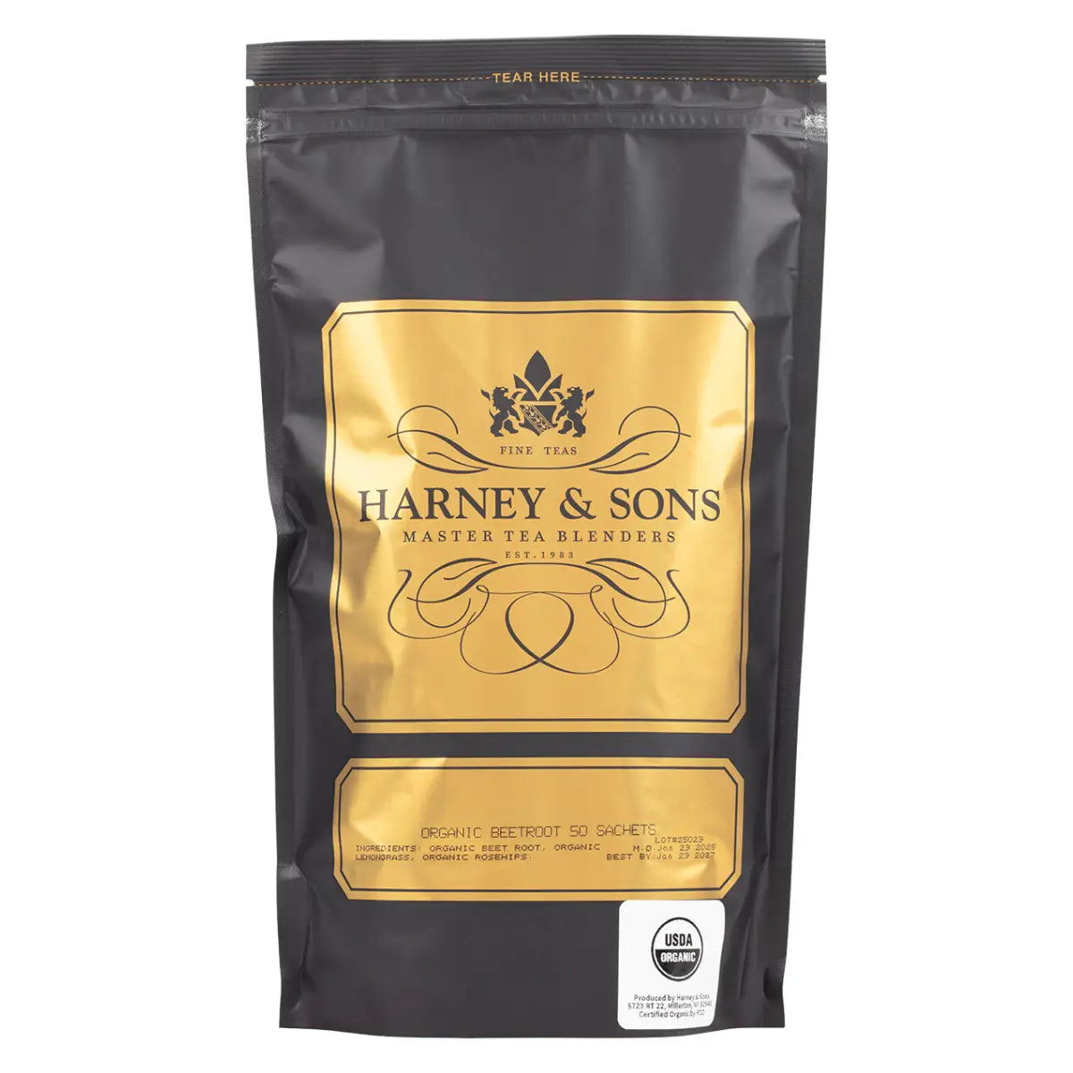 Organic Beetroot Bag of 50 Sachets - Sachets / Bag of 50 Sachets - Harney & Sons Fine Teas