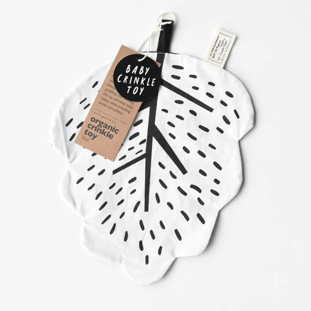 Organic Crinkle Toy - Leaf - Wee Gallery
