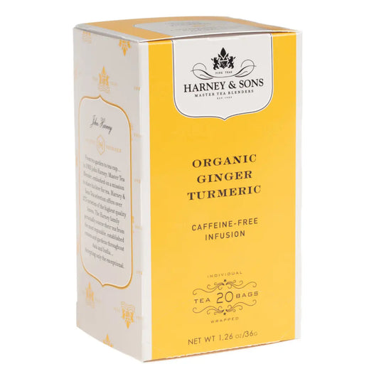 Organic Ginger Turmeric Tea - Box of 20 Premium Teabags - Teabags / Box of 20 Premium Teabags - Harney & Sons Fine Teas