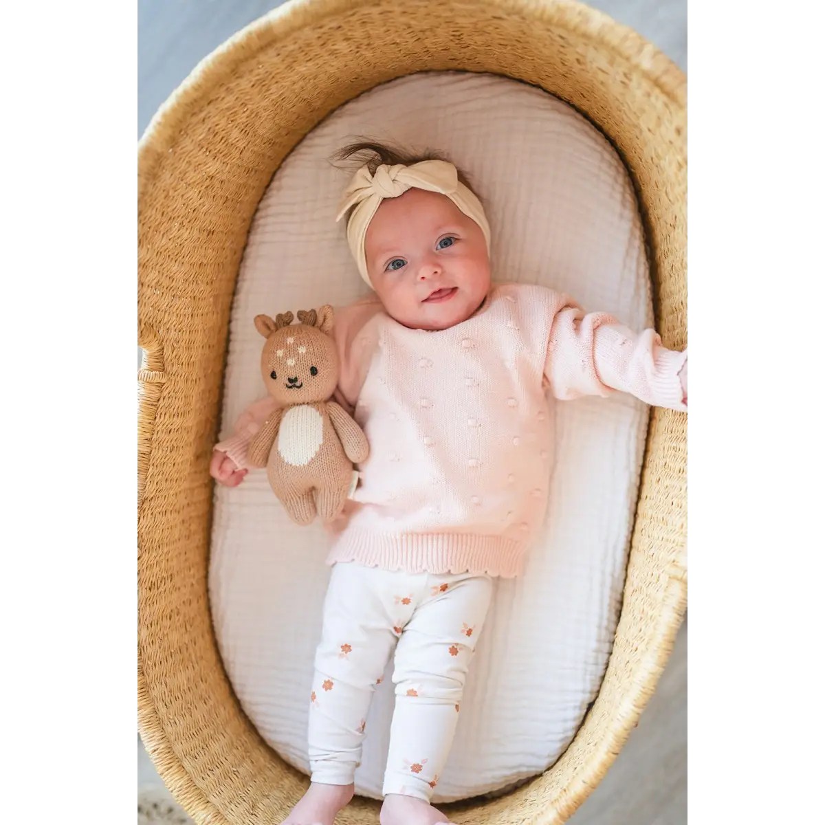 Organic Knit Sweater - Pink Pom - Harp Angel Boutique