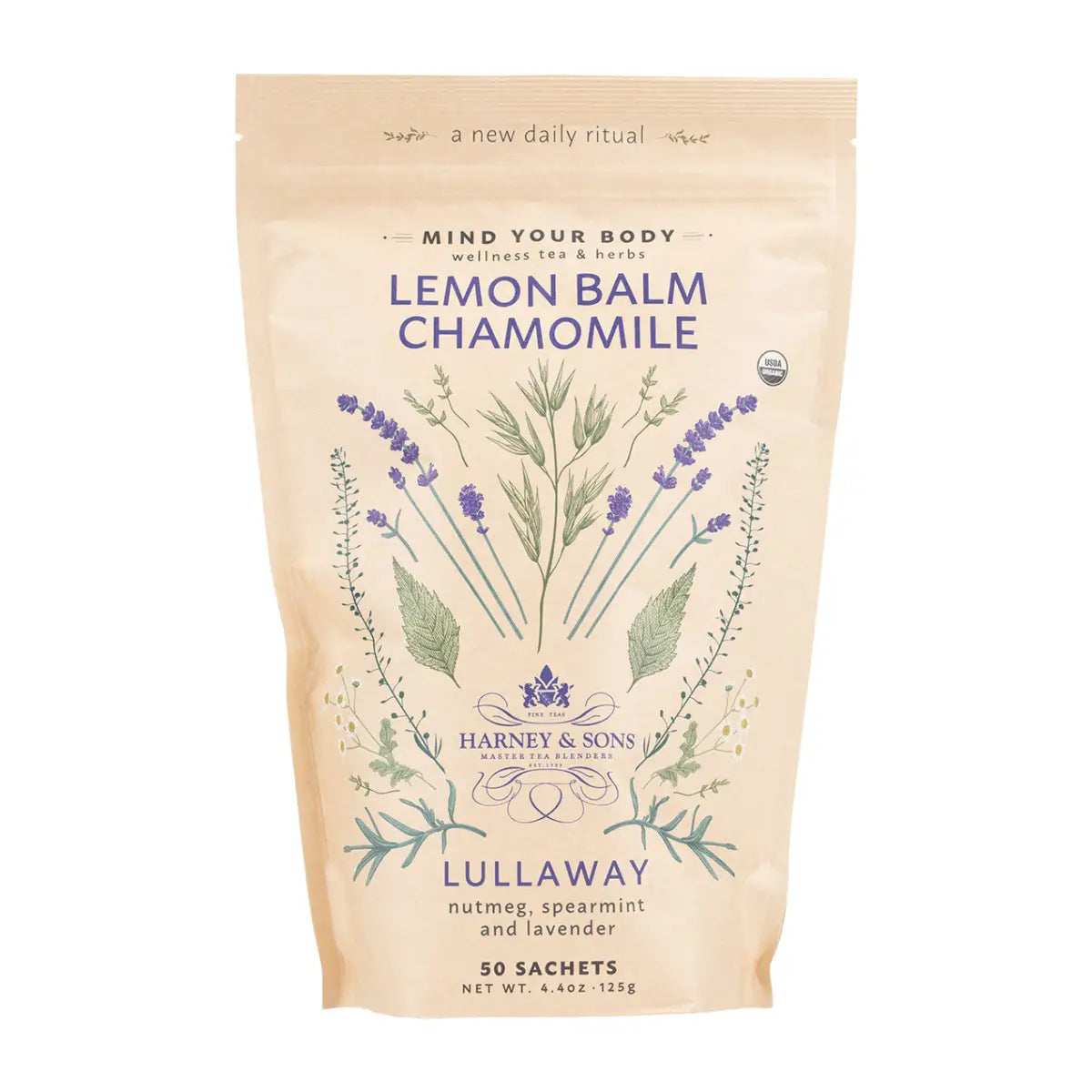 Organic Lemon Balm Chamomile Tea - Bag of 50 Sachets - Sachets / Bag of 50 Sachets - Harney & Sons Fine Teas