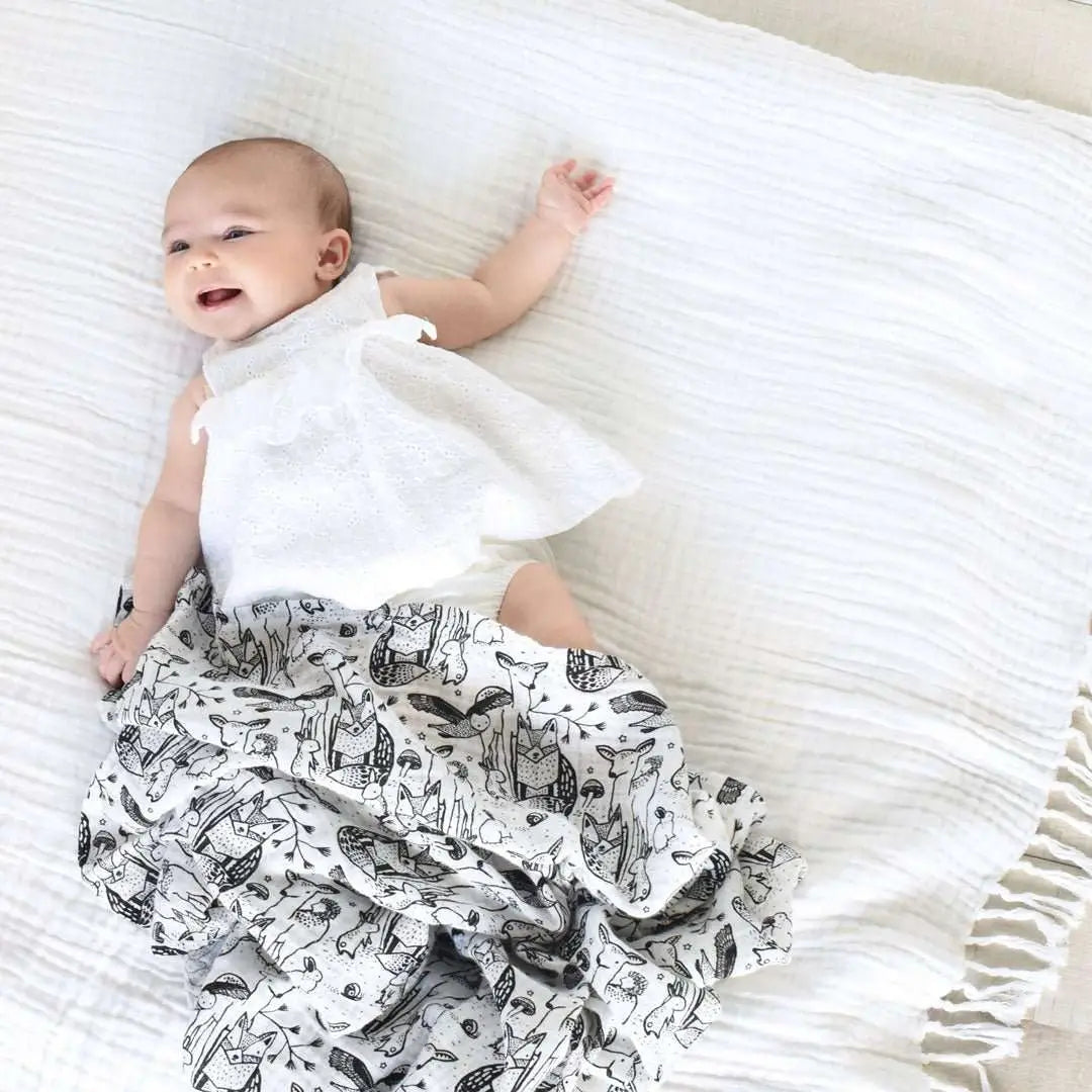 Organic Muslin Swaddle - Forest - Wee Gallery