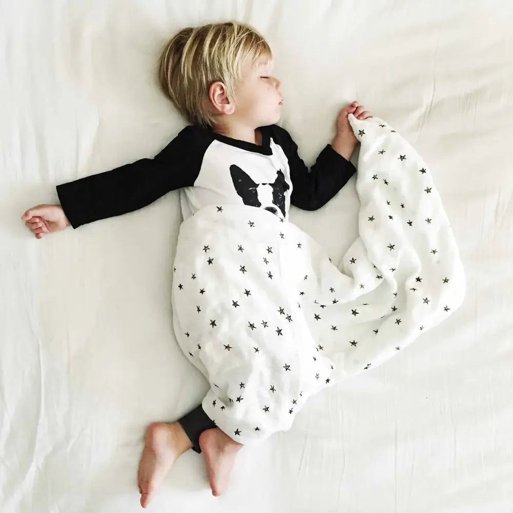 Organic Muslin Swaddle - Stars - Wee Gallery