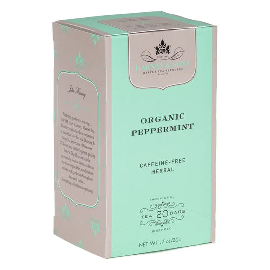 Organic Peppermint Herbal Tea - Premium Teabags - Teabags / Box of 20 Premium Teabags - Harney & Sons Fine Teas