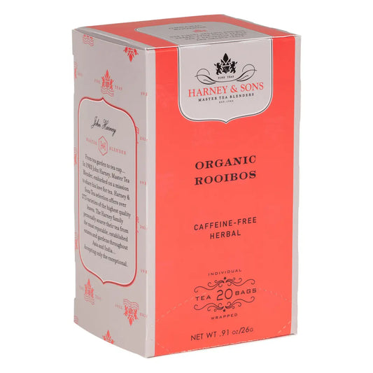 Organic Rooibos Tea - Box of 20 Premium Teabags - Teabags / Box of 20 Premium Teabags - Harney & Sons Fine Teas