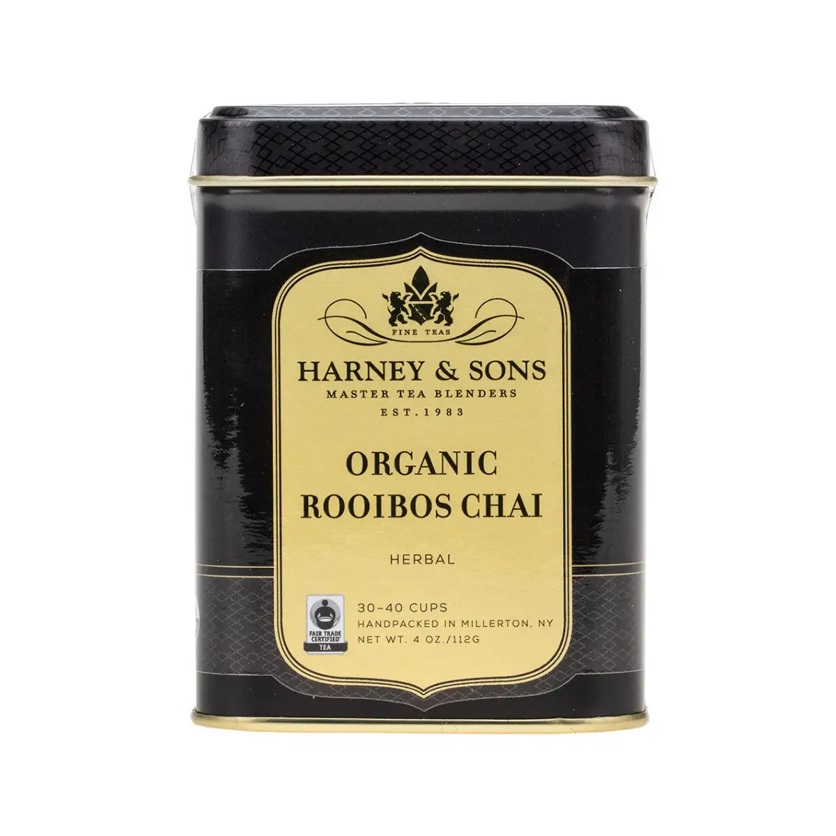Organic Tea - Rooibos Chai Decaf - Loose or Sachets - Loose / 4 oz. Tin - Harney & Sons Fine Teas