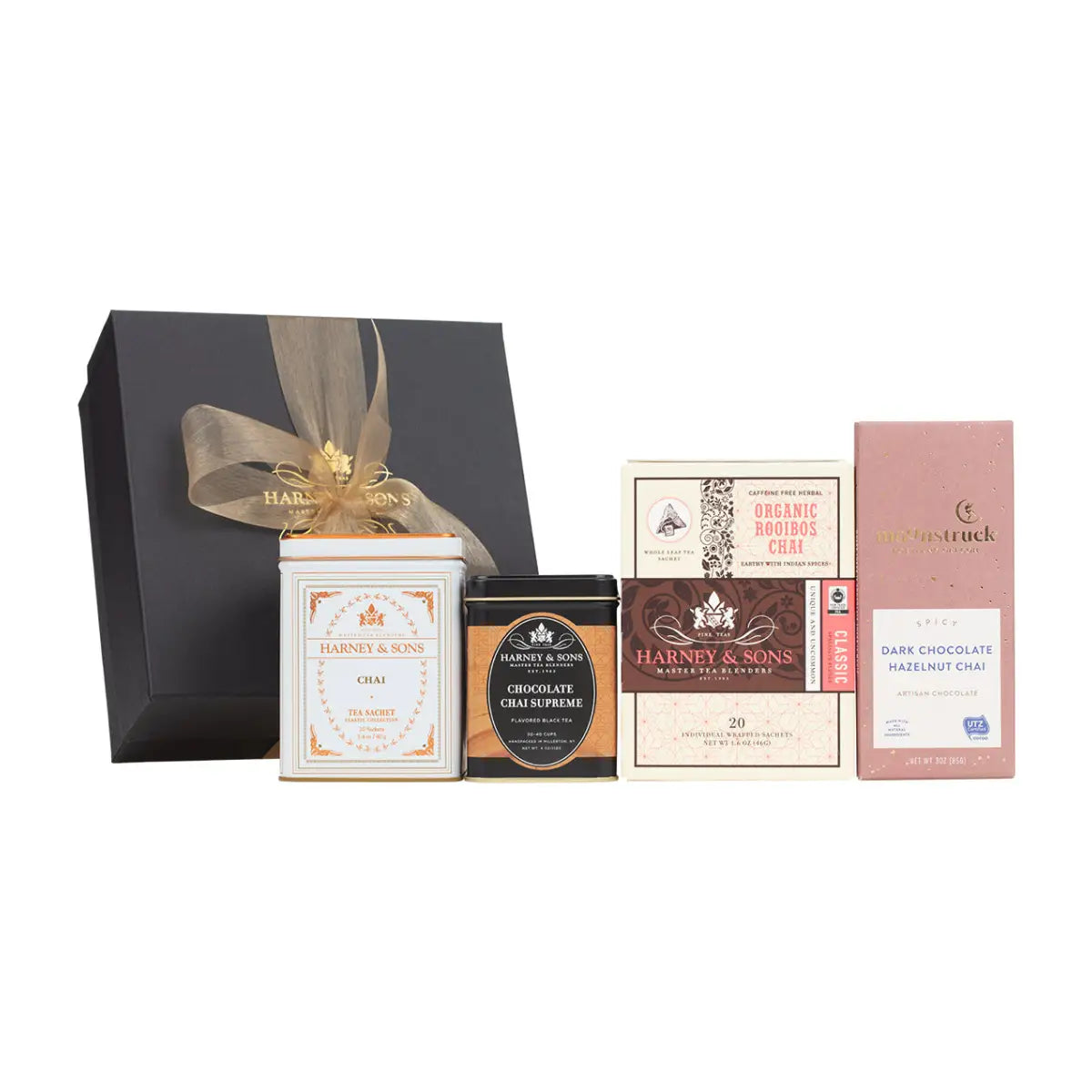 Organic Tea - Rooibos Chai Decaf - Loose or Sachets - Sachets & Loose / Chai Lover’s Gift - Harney & Sons Fine Teas