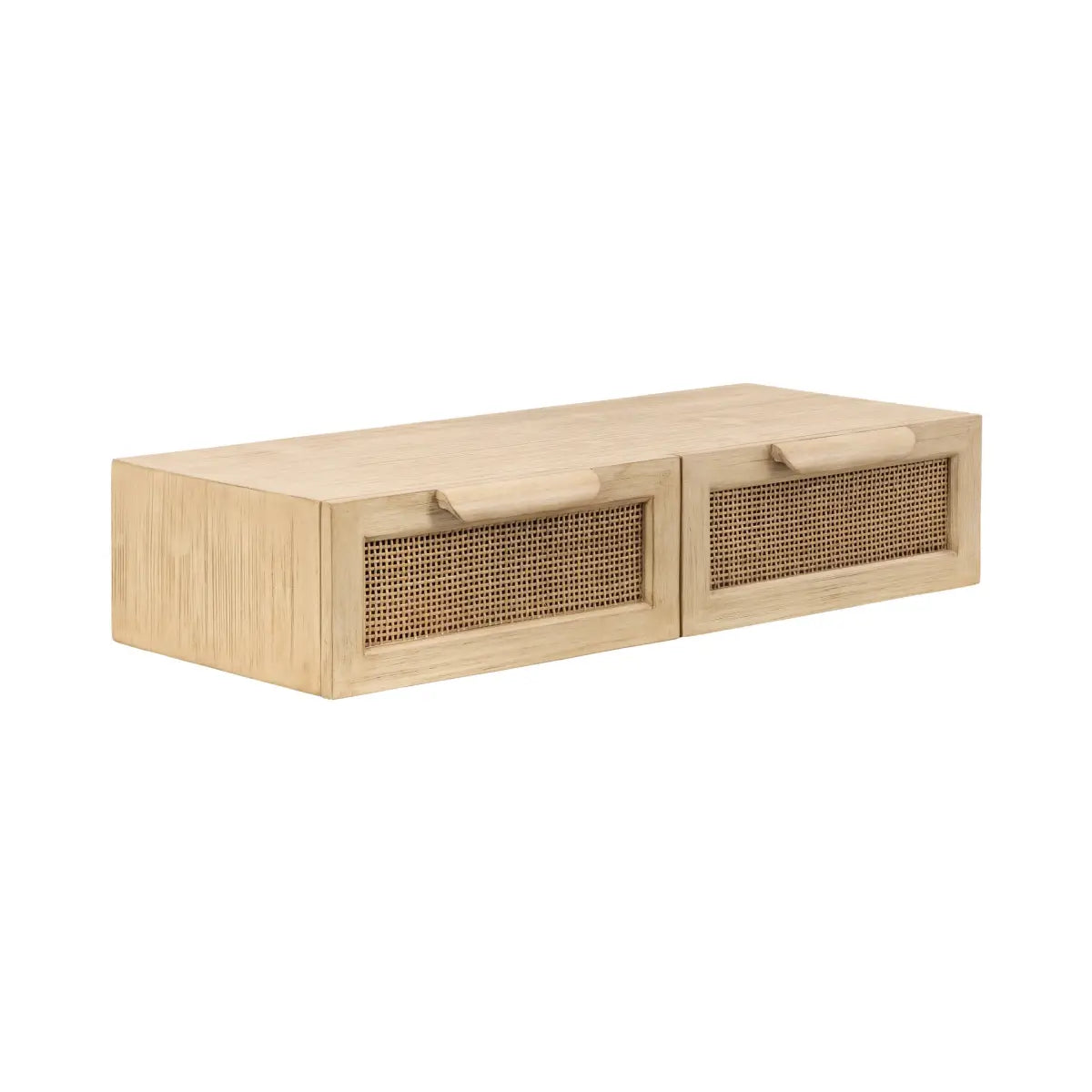 Ori Floating Rattan Console Table - Wall Mount - kateandlaurel