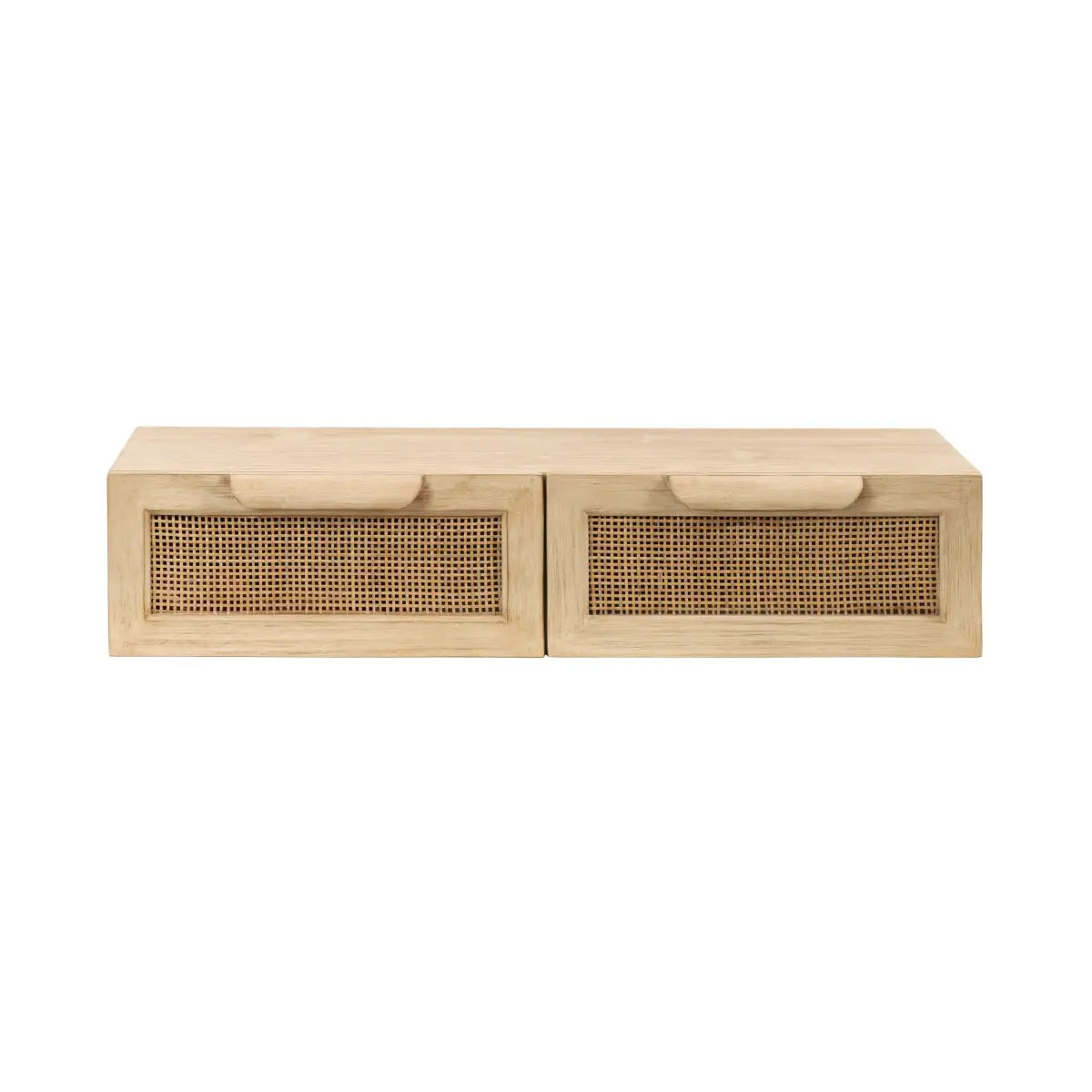 Ori Floating Rattan Console Table - Wall Mount - kateandlaurel