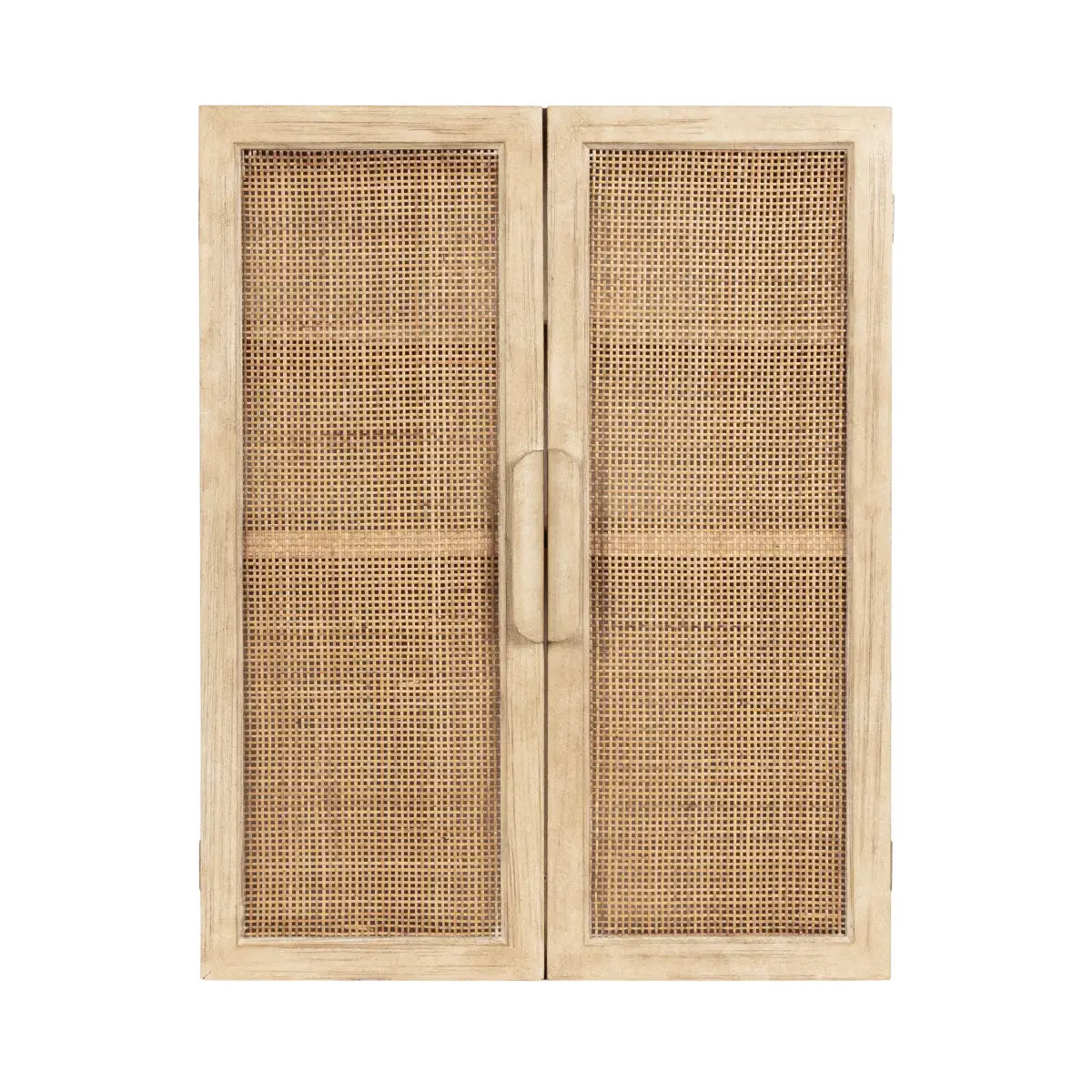 Ori Rattan 2-Door Wall Cabinet - kateandlaurel