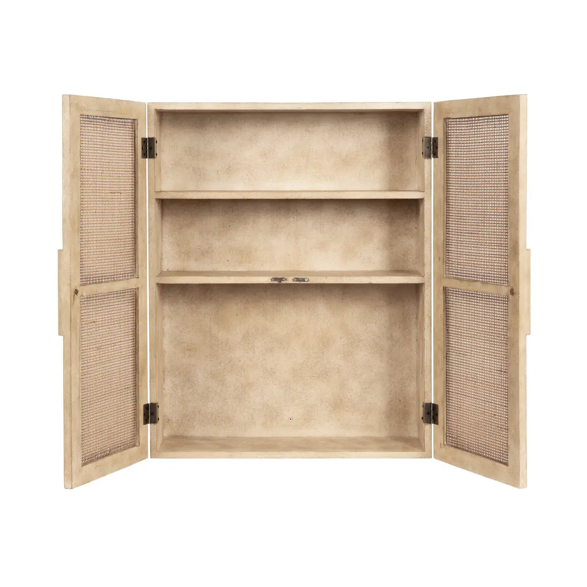 Ori Rattan 2-Door Wall Cabinet - kateandlaurel