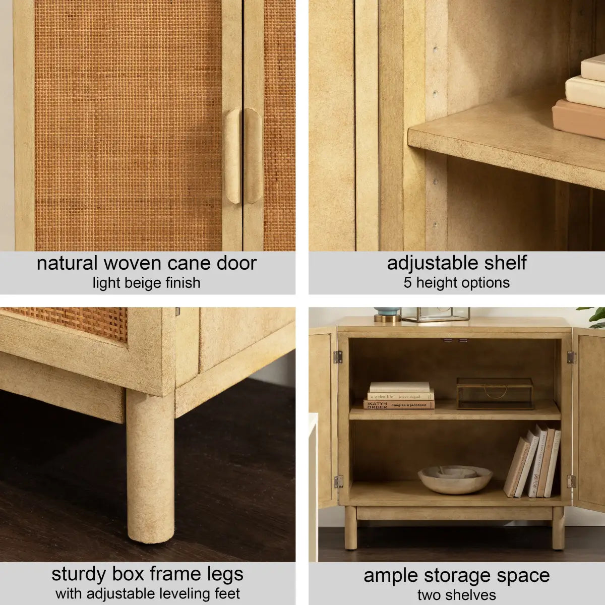Ori Rattan Cabinet or Side Table - kateandlaurel