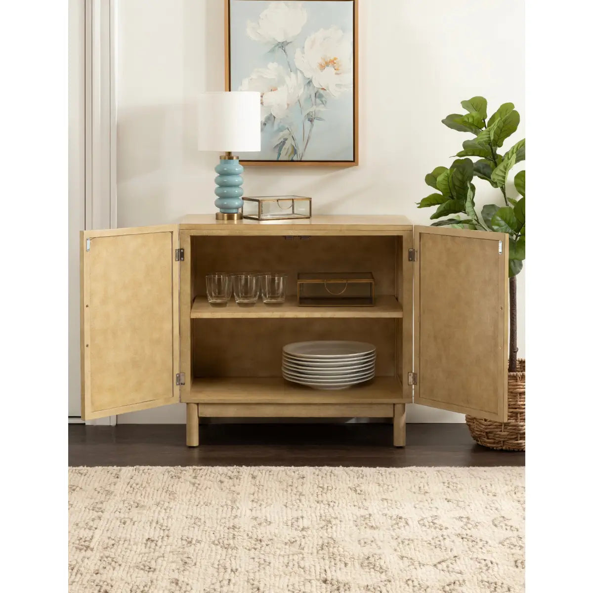 Ori Rattan Cabinet or Side Table - kateandlaurel