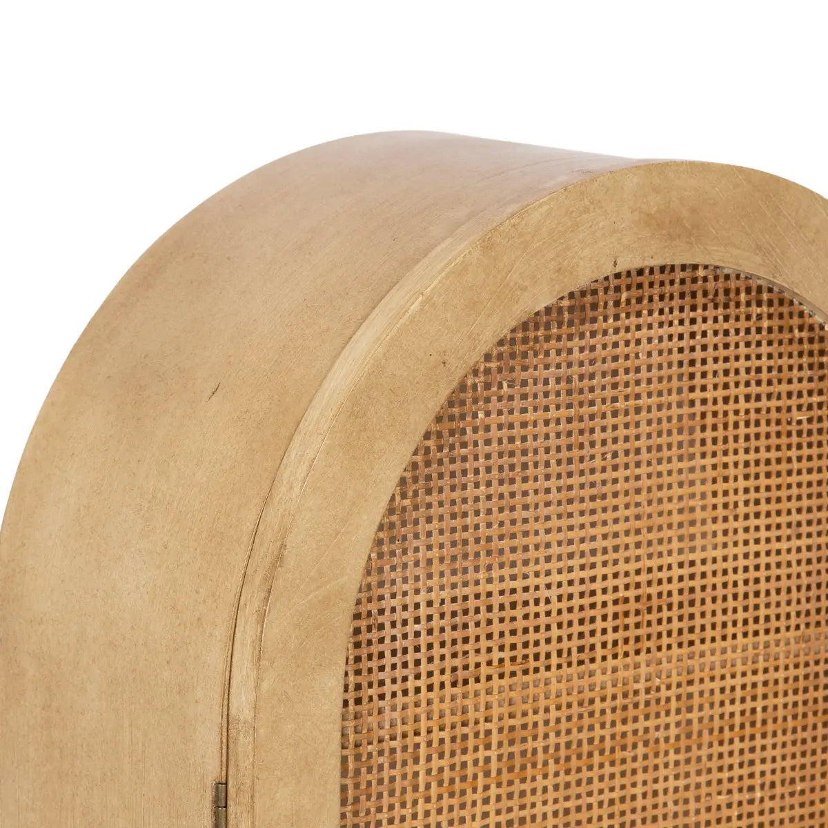 Ori Rattan Arch Wall Cabinet - kateandlaurel
