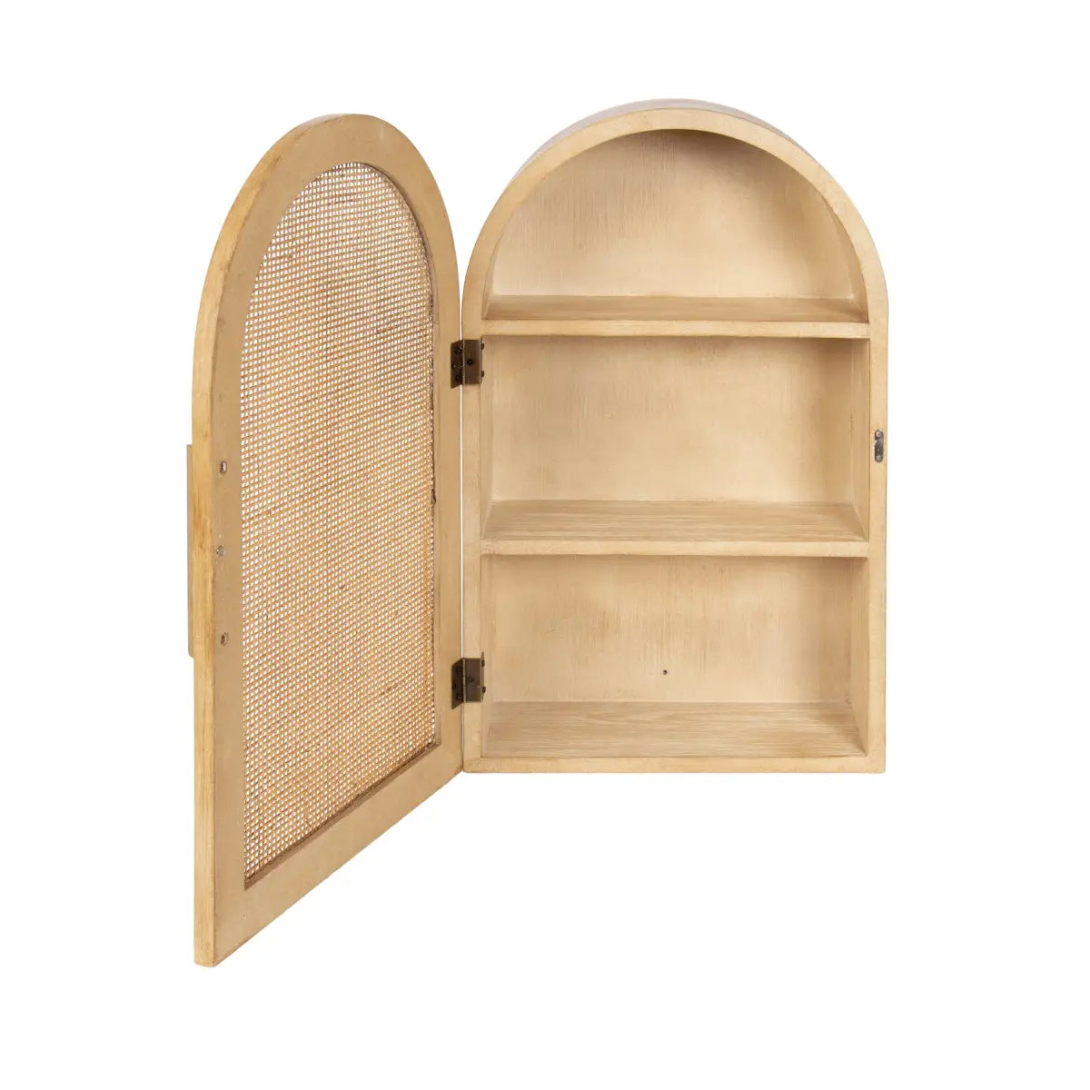 Ori Rattan Arch Wall Cabinet - kateandlaurel