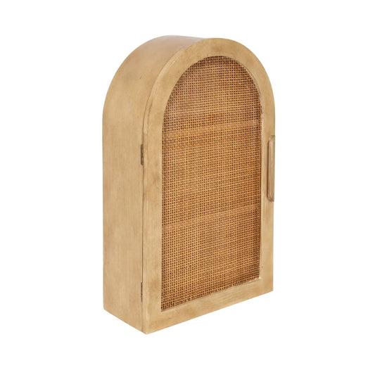 Ori Rattan Arch Wall Cabinet - kateandlaurel