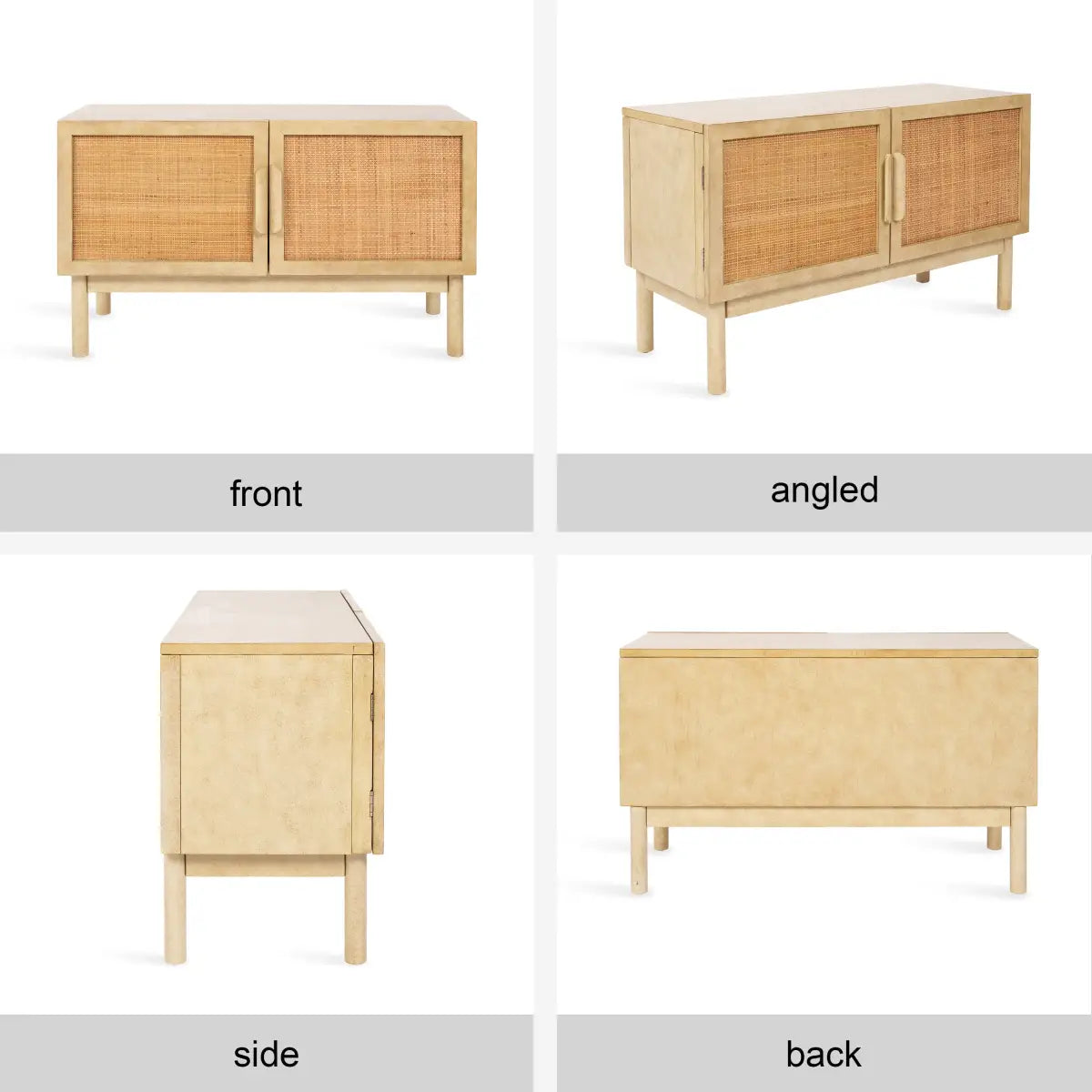 Ori Rattan Storage Cabinet or Media Console - kateandlaurel