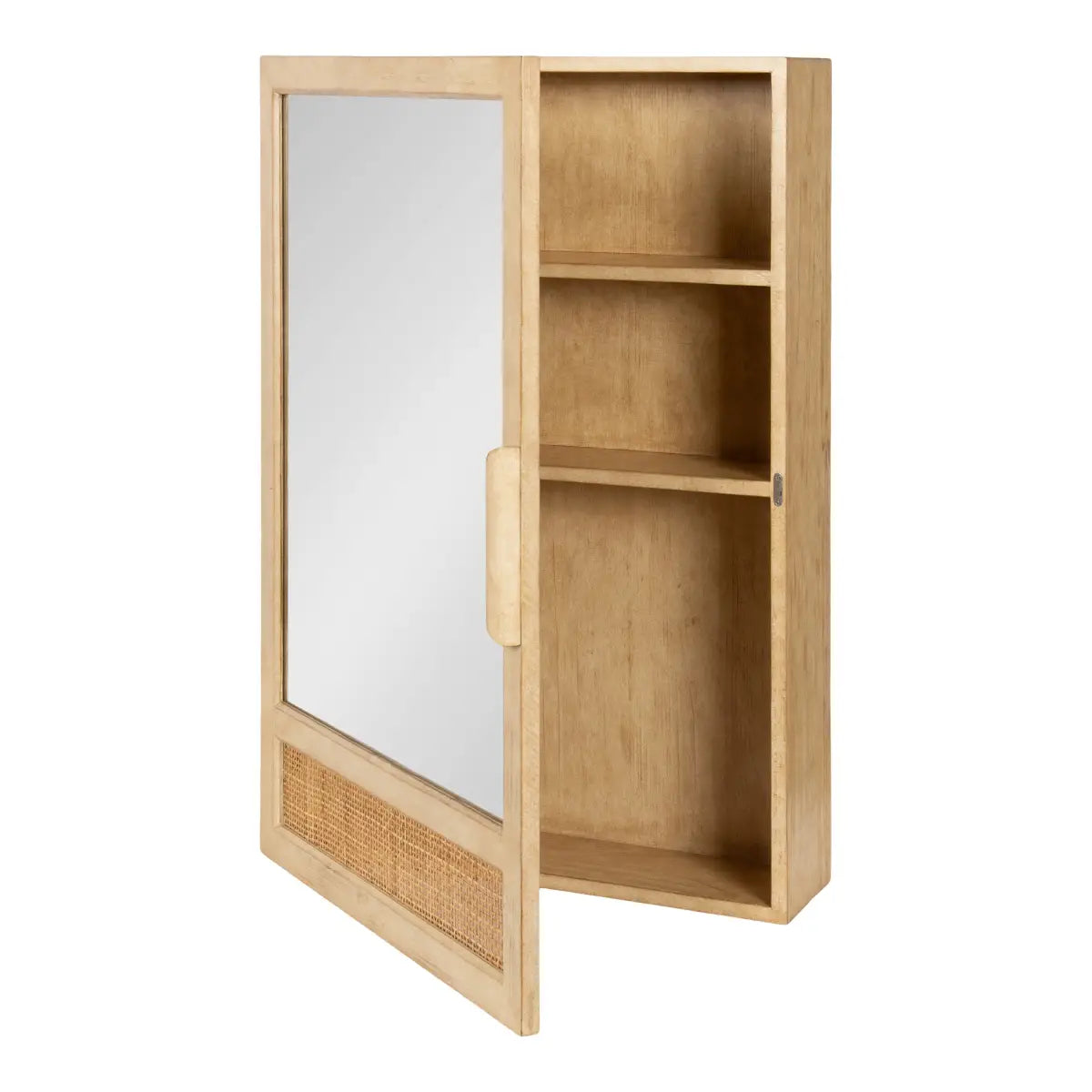 Ori Rattan Mirror Vanity Cabinet - kateandlaurel