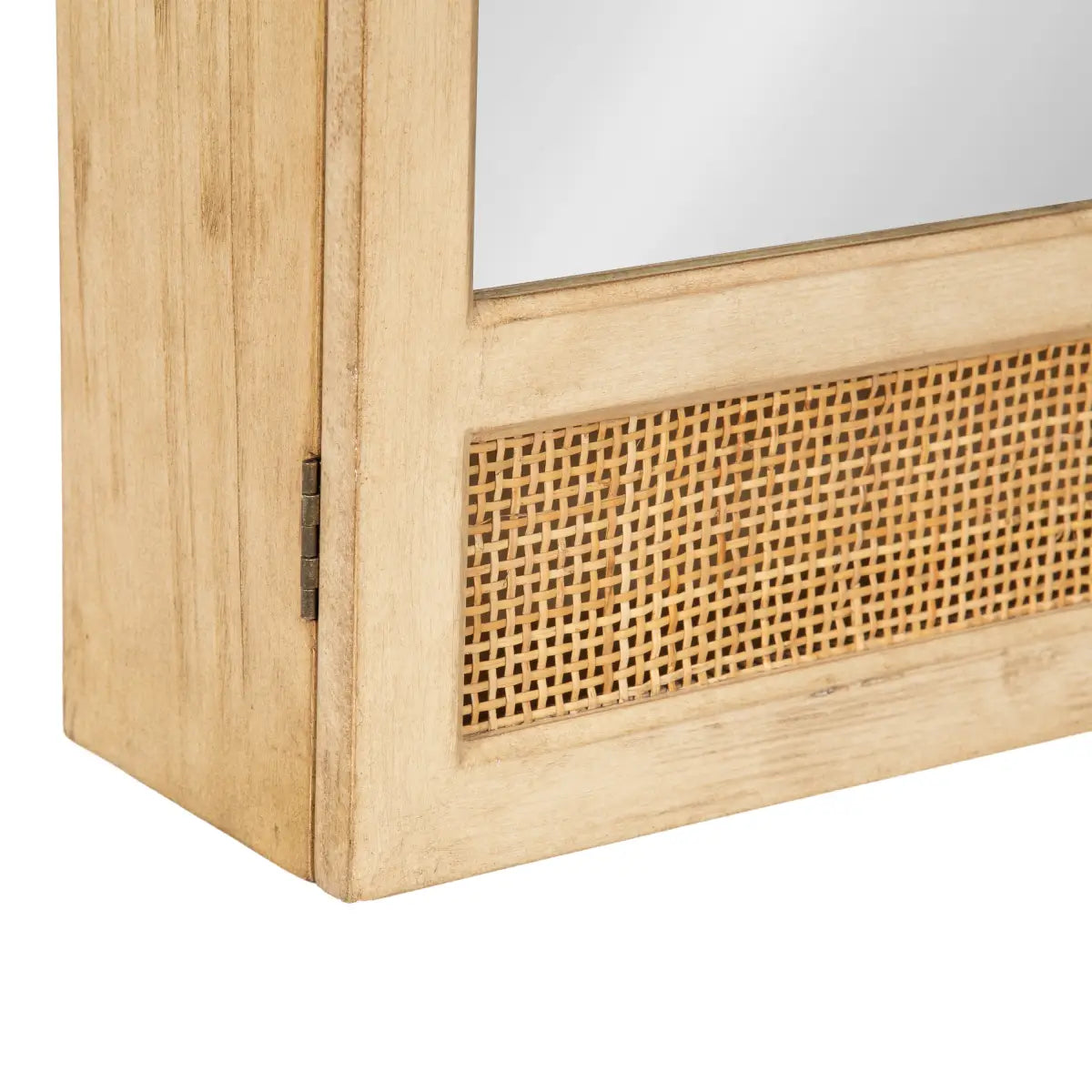 Ori Rattan Mirror Vanity Cabinet - kateandlaurel