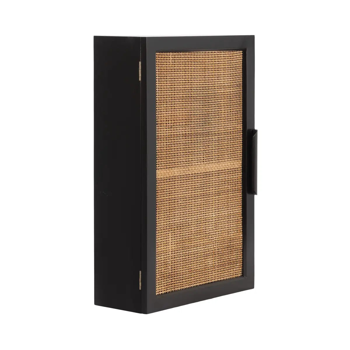 Ori Rattan Wall Cabinet - Black - kateandlaurel