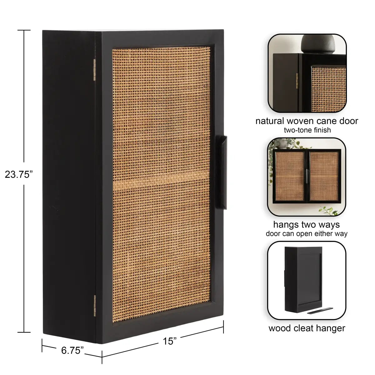Ori Rattan Wall Cabinet - kateandlaurel