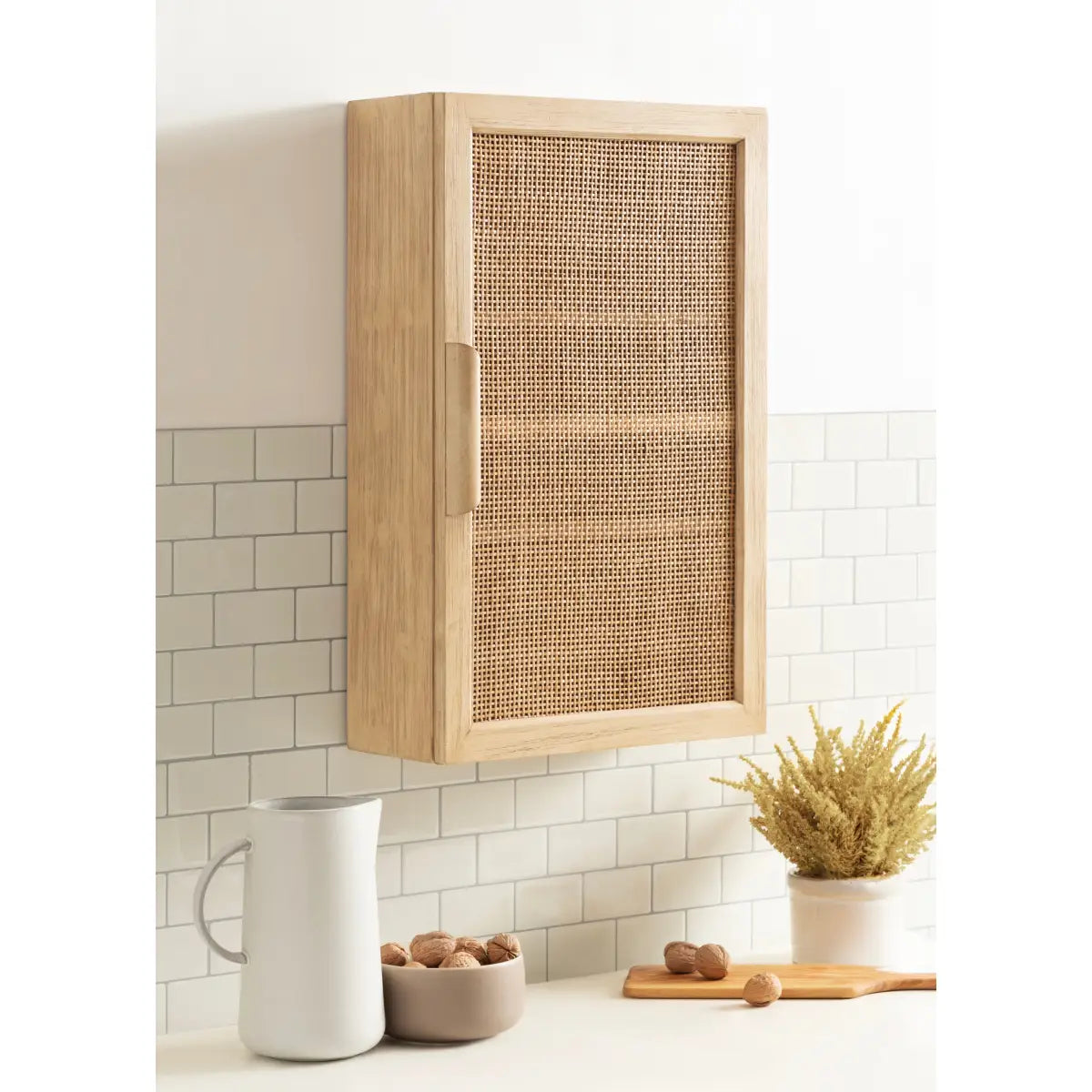 Ori Rattan Wall Cabinet - kateandlaurel