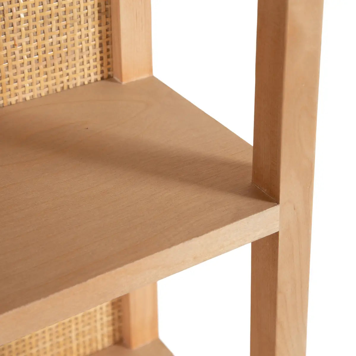 Ori Rattan Wood Wall Shelf - kateandlaurel