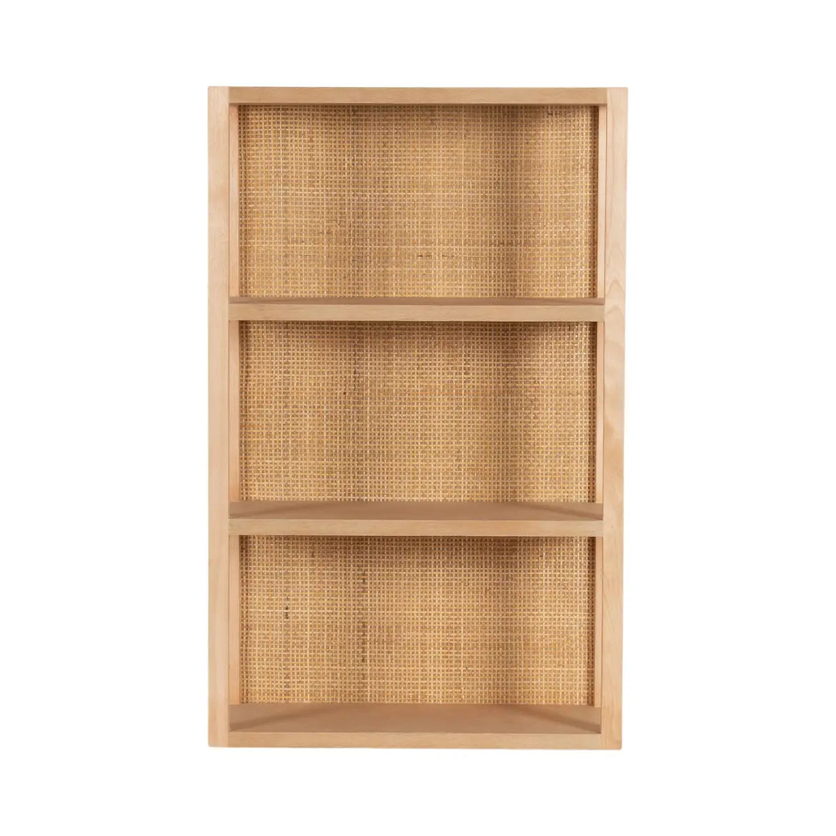 Ori Rattan Wood Wall Shelf - kateandlaurel