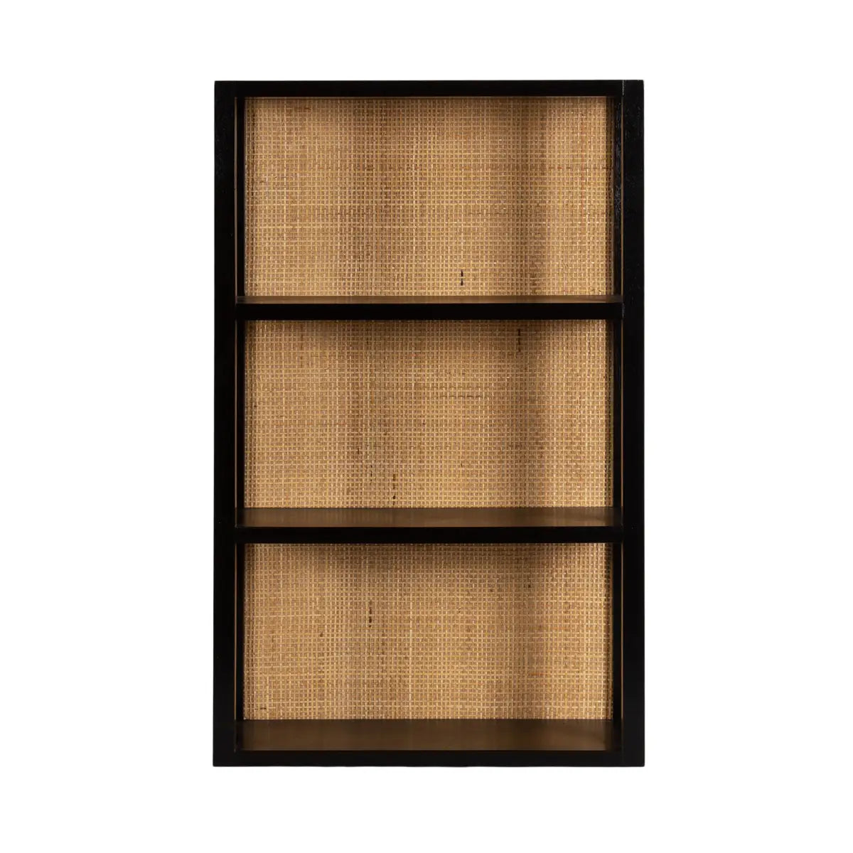 Ori Rattan Wood Wall Shelf - kateandlaurel