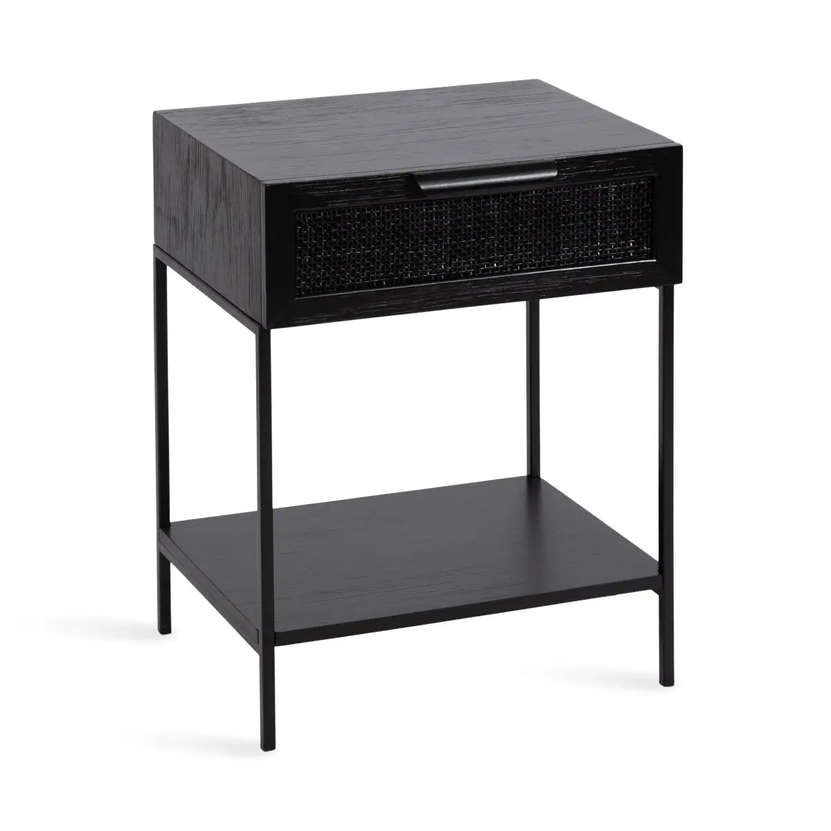 Ori Wood Rattan Side Table - kateandlaurel