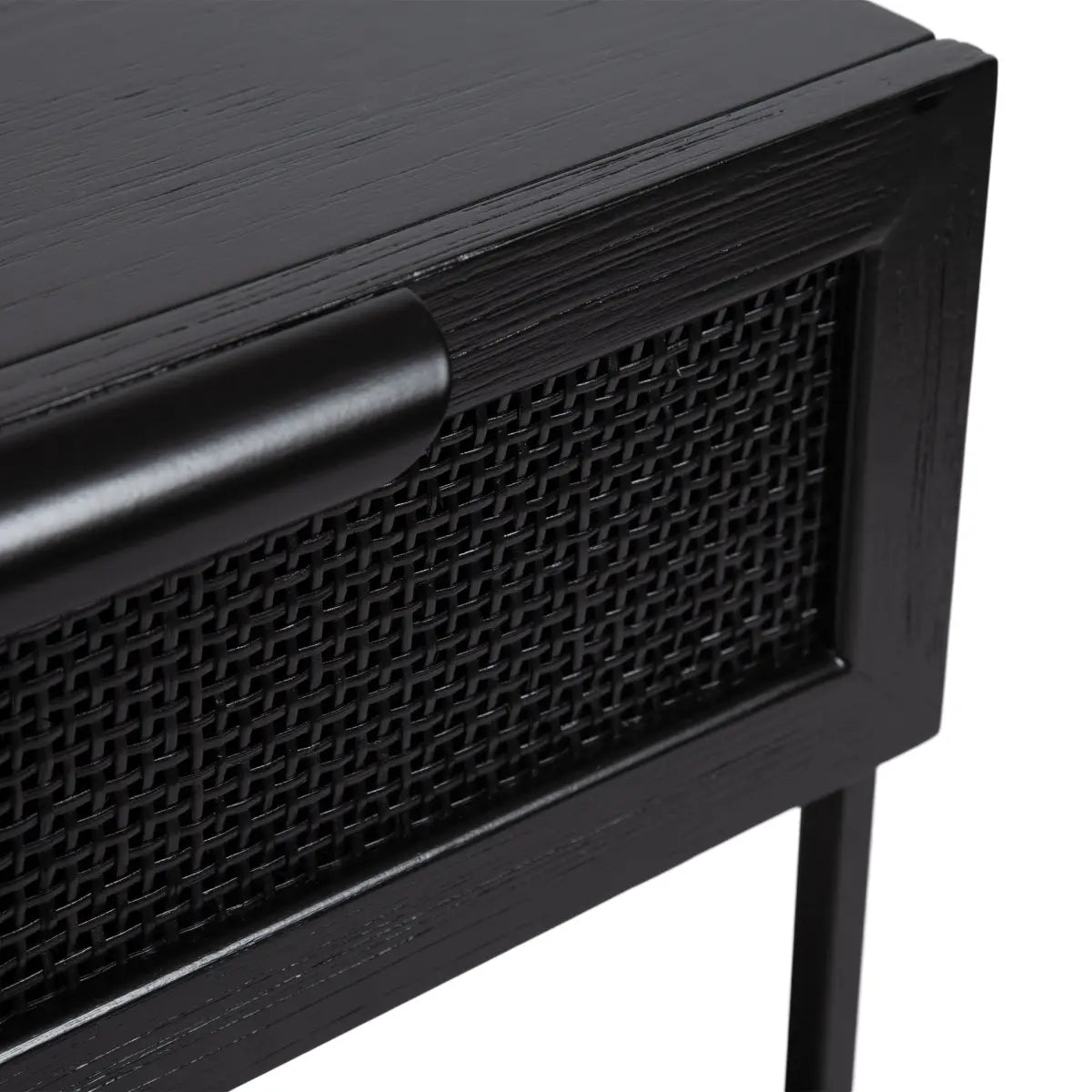Ori Wood Rattan Side Table - kateandlaurel