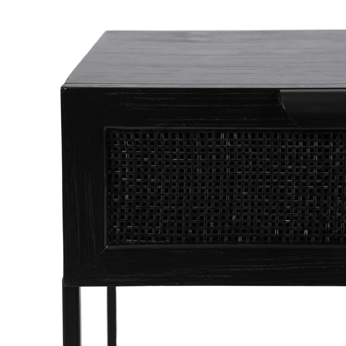 Ori Wood Rattan Side Table - kateandlaurel