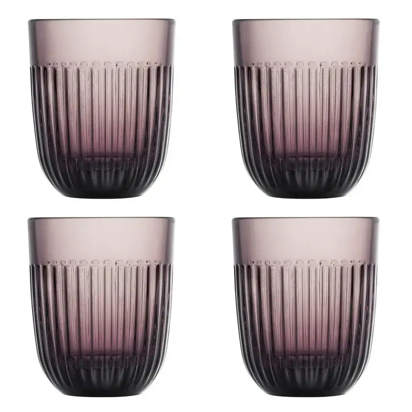 Ouessant Tumblers – Set of 4 - Assorted Colors - Eggplant - La Rochere