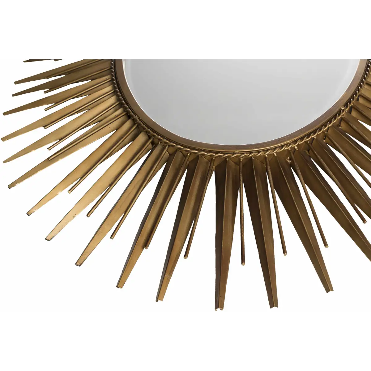 Oval Starburst Metal Mirror - 42’’H x 30’’W Sunburst - Boutique Rugs
