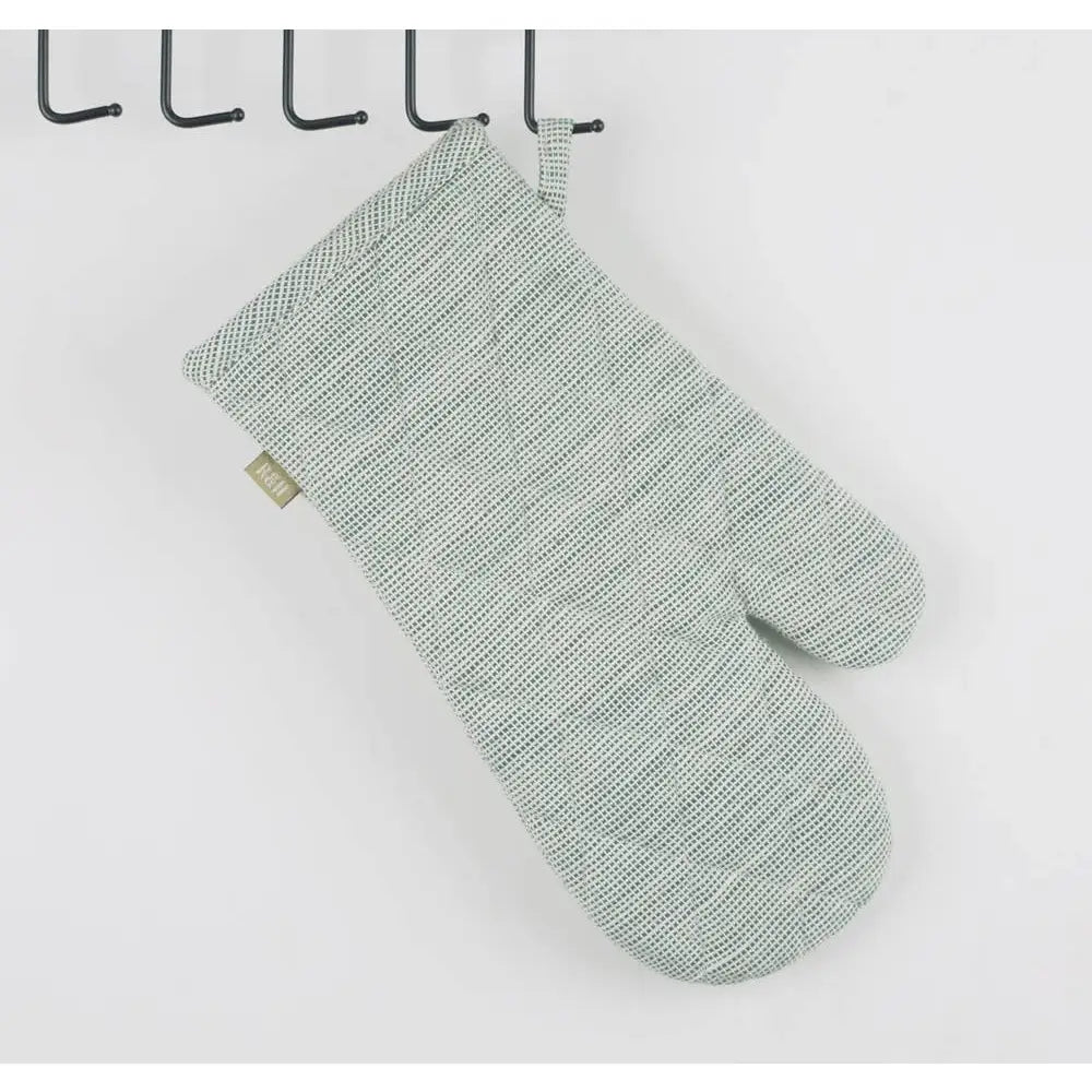 Quilted Oven Glove - Green Slub Chambray - Raine & Humble