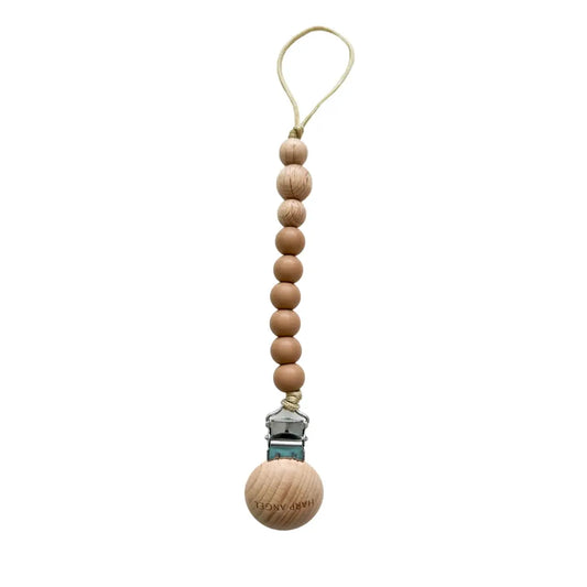 Pacifier Clip Harper (Camel) - Harp Angel Boutique