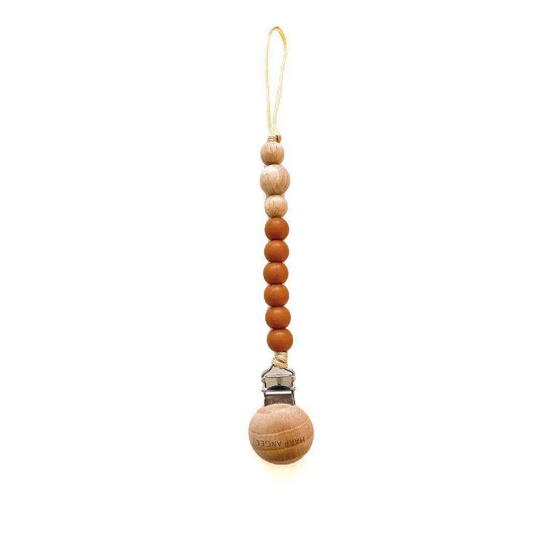 Pacifier Clip Harper (Cappuccino) - Harp Angel Boutique
