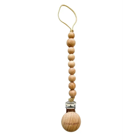 Pacifier Clip Harper (Wood) - Harp Angel Boutique