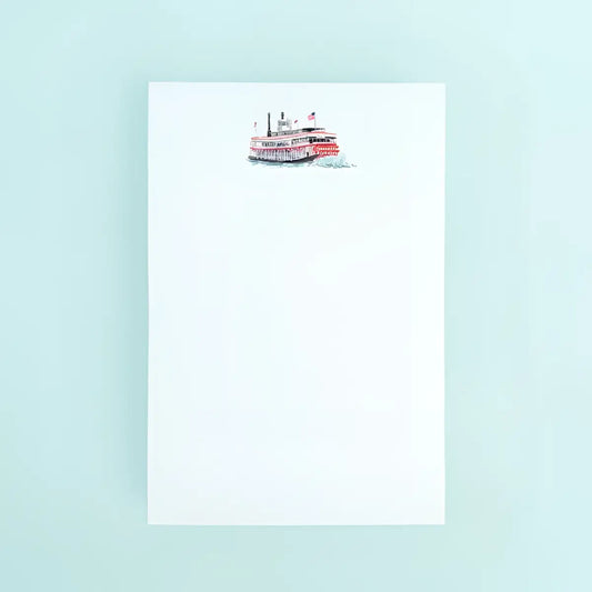 Paddle Boat Notepad - Riverboat on Mississippi River - Taylor Paladino
