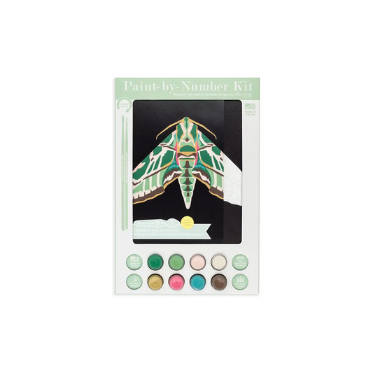 Paint by Number Kit - Banded Sphinx Moth - 8x10 - Elle Crée