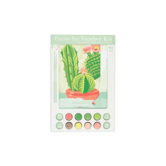 Paint by Number Kit - Cacti in Bowl - Elle Crée