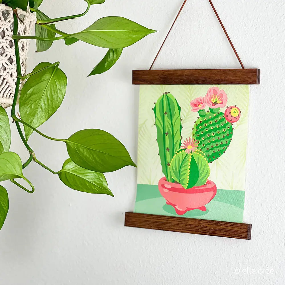 Paint by Number Kit - Cacti in Bowl - Elle Crée