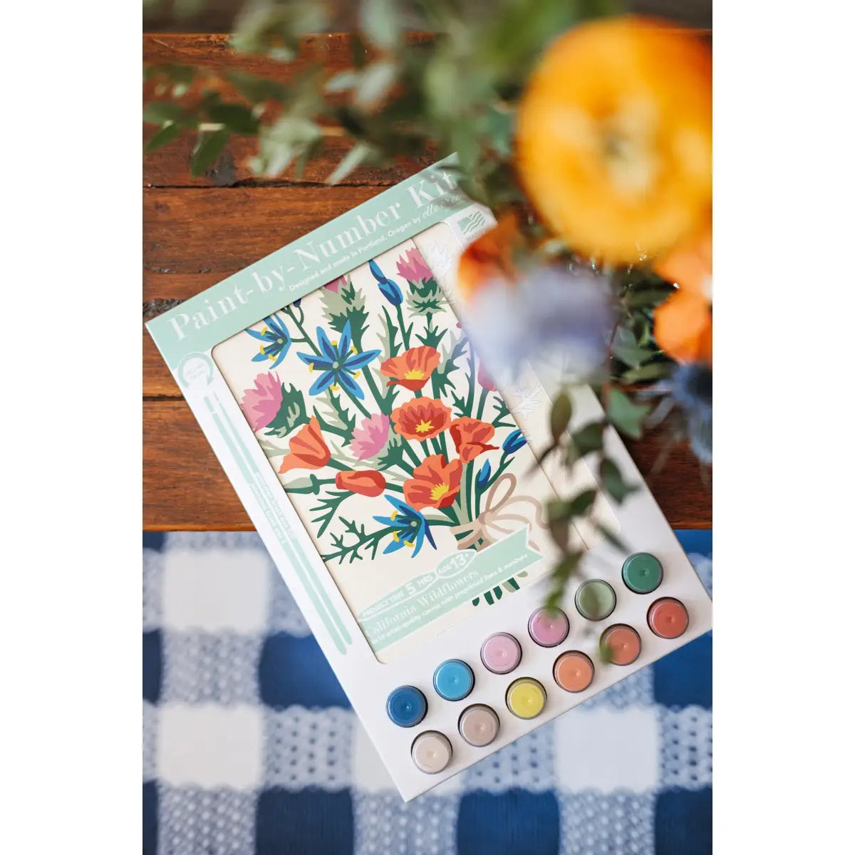 Paint by Number Kit - California Wildflowers - Elle Crée