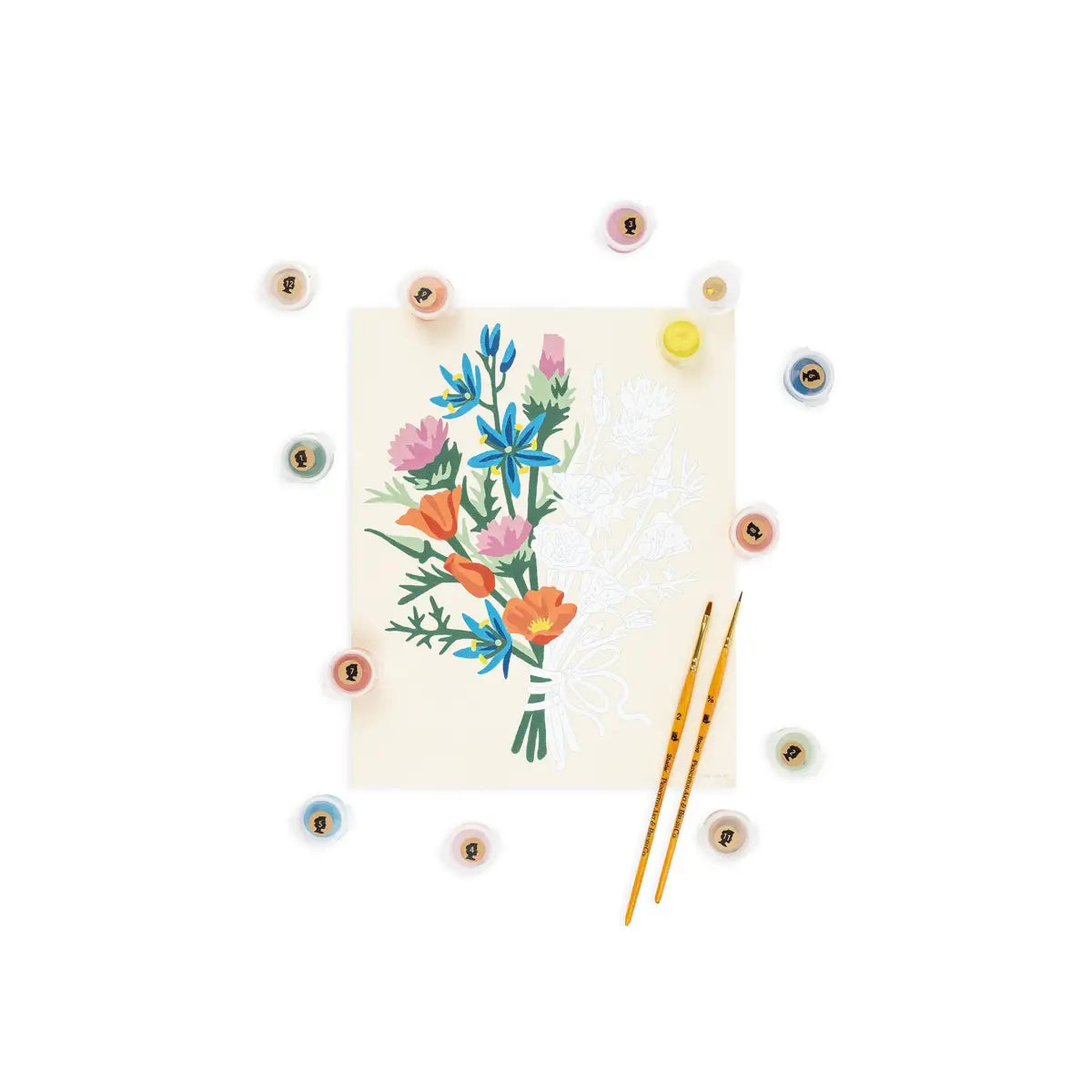 Paint by Number Kit - California Wildflowers - Elle Crée