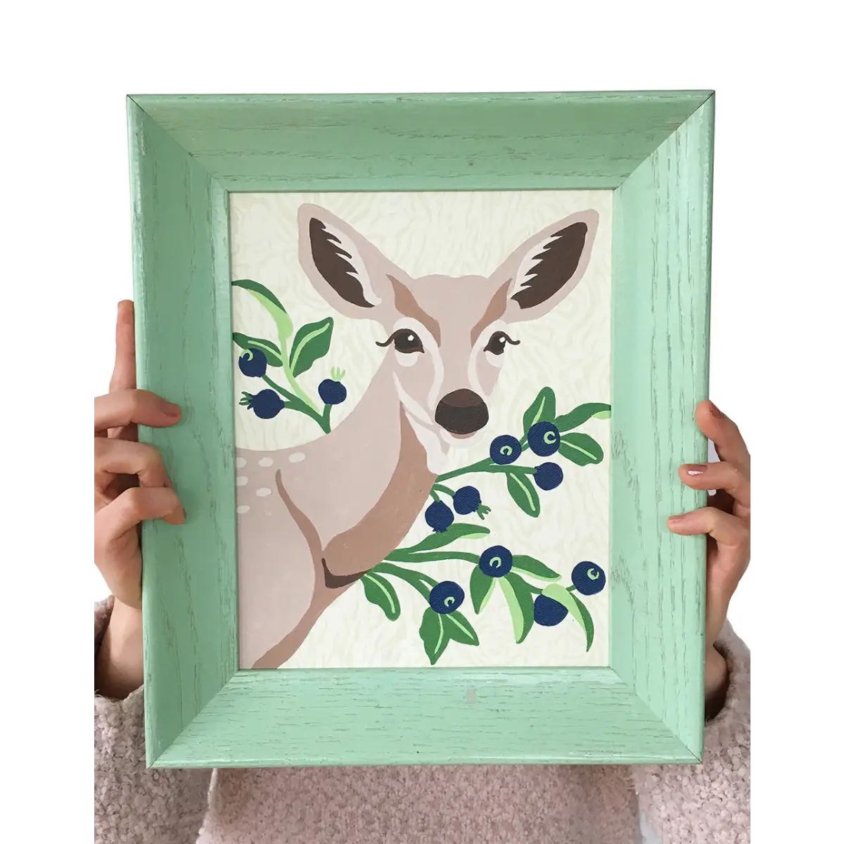 Paint by Number Kit - Deer with Huckleberries - Elle Crée