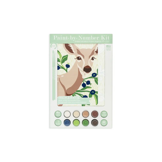 Paint by Number Kit - Deer with Huckleberries - Elle Crée